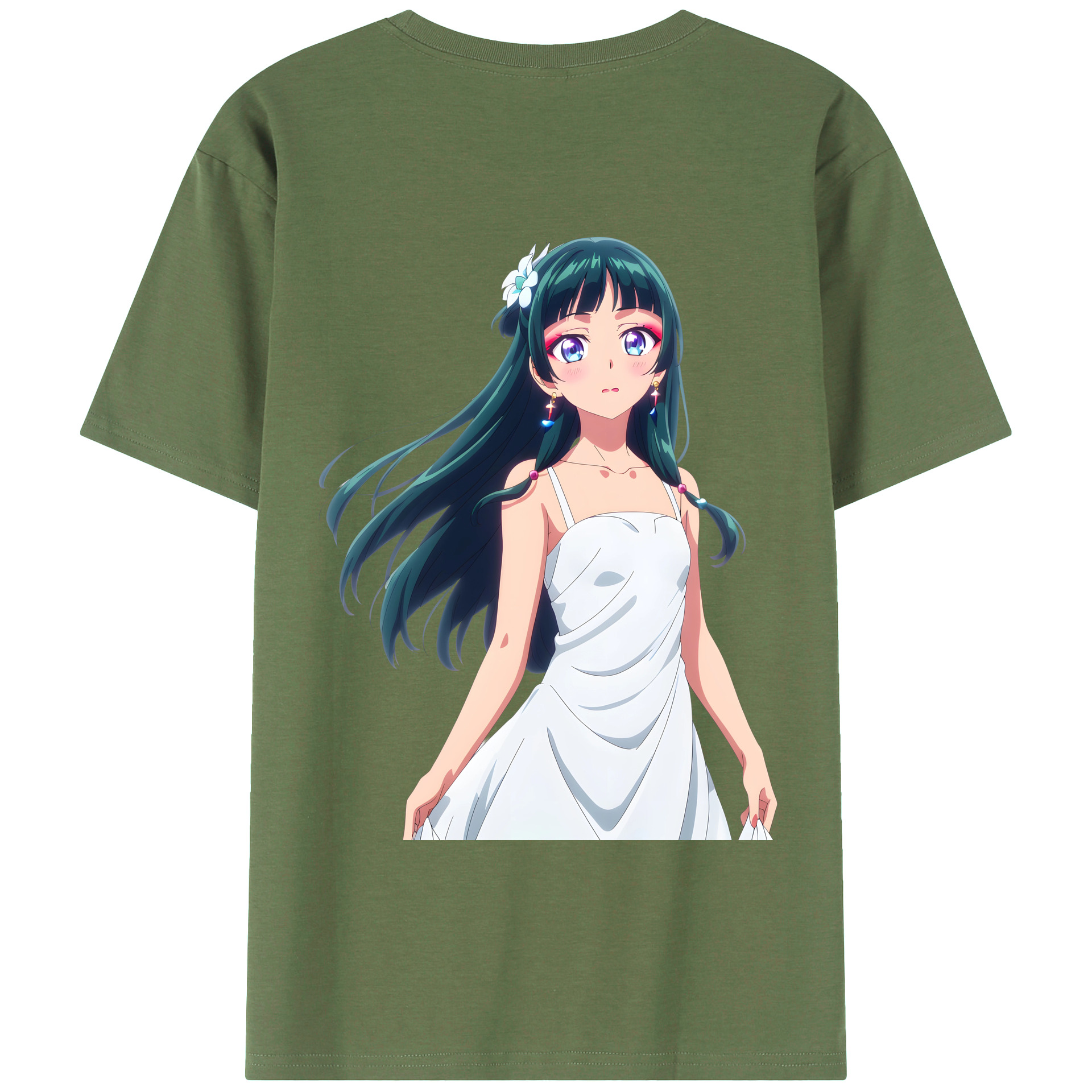 （画像用） 薬屋のひとりごと The Apothecary Diaries 綿100％ メンズ半袖Tシャツ（バックプリント） 通気性